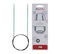Knit Pro KP47096 Zing: Fixed Circular Knitting Pins: 60cm x 3.25mm, 3.25mm Green