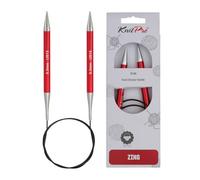 KnitPro KP47137 Zing: Knitting Pins: Circular: Fixed: 80cm x 9.00mm, Aluminium, Multi-Colour, 9mm