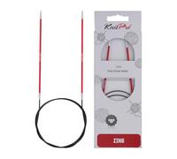 Knit Pro KP47203 Zing: Fixed Circular Knitting Pins: 150cm x 2.50mm, 2.5mm, Red