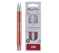 KnitPro KP47526 Zing: Knitting Pins: Circular: Interchangeable: Special: 5.50mm, Aluminium, Multi-Colour, 5.5mm