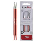 KnitPro Zing Interchangeable Circular Needles 5" (13cm) | 5.50mm