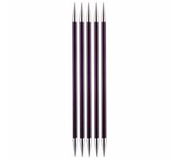 KnitPro Zing: Double Ended Knitting Pins: 15cm x 6.00mm, 6mm,Purple