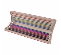 KnitPro Zing: Knitting Pins: Single Ended: Set,Metal,Grey,silver,40cm