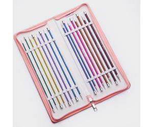 KnitPro Zing Metal Deluxe / Grande Straight Single Pointed Knitting Needle Set