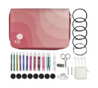 KnitPro Zing Interchangeable Needle Set - 11 x 10cm Circular Knitting Pin Pairs with Accessories Zing Regal Set, Colour Coded for Beginners, Professionals & Gift Set, 38