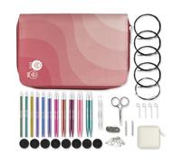 KnitPro Zing Interchangeable Needle Set - 11 x 13cm Circular Knitting Pin Pairs with Accessories Zing Regal Set, Colour Coded for Beginners, Professionals & Gift Set