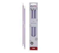 KnitPro Single Pointed Knitting Needles Zing KP47238 – 25 cm, 3.75 mm, Metal, Purple