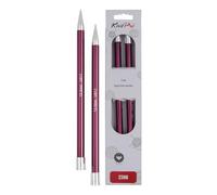 KnitPro KP47309 Zing: Knitting Pins: Single Ended: 35cm x 12.00mm, Aluminium, Multi-Colour, 12mm