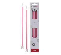 KnitPro KP47334 Zing: Knitting Pins: Single Ended: 40cm x 6.50mm, Aluminium, Multi-Colour, 6.5mm