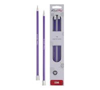 KnitPro KP47335 Zing: Knitting Pins: Single Ended: 40cm x 7.00mm, Aluminium, Multi-Colour, 7mm