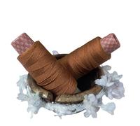 Knitsilk Pure Silk Viscose Blend Yarn in Cones -Premium Quality Silk Yarn for Luxurious,Versatile, and Perfect for Crochet and Knitting,Jewellery and DIY Projects(8ply-160 Yards) (PCK (3, Brown)