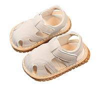 Knitted Baby Shoes Boys and Girls Aged 0 to 2 Years Learning to Walk Are Called Shoes Soft Sole Non-Slip Toe Winter Shoes Boy, beige, 5/6 UK Child