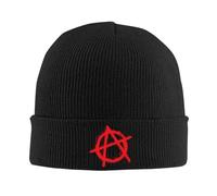 Knitted Beanie Cap Anarchy Symbol Knit Hat Soft Beanies Comfortable Beanie Hat for Warm Gift Ski Cycling