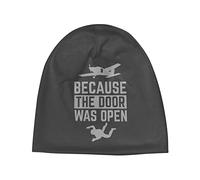 Knitted Beanie Cap Because The Door was Open Funny Skydiving Gifts Beanie Hat Stretchy Knit Cap Comfortable Knit Hats for Cycling Ski Warm Gift