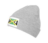 Knitted Beanie Cap Jamaican Flag Beanie Hat Stretchy Knit Hats Comfortable Knit Cap for Warm Gift Ski Jogging