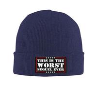 Knitted Beanie Cap This is The Worst Sequel Ever Knit Cap Soft Beanies Windproof Knit Hats for Warm Gift Ski Sports