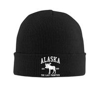 Knitted Beanie Hats Alaska The Last Frontier Stay Warm Caps Cozy in Your Soft Knit Stylish Perfect for Winter & Daily Outings Stretchy