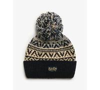 Knitted beanie with pattern for women Superdry Bleu TU