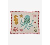 Knitted blanket for baby CORAL OCEAN RICE beige