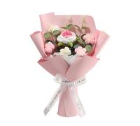 Knitted Blossom - Crochet Plant 30x20x5cm, Woven Textile Petal | Realistic Artificial Bunch, Charming Graduation Keepsake, Thoughtful Birthday Present, Vibrant Spring Decoration, Handcrafted Interior