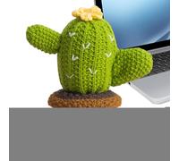 Knitted Cactus Doll - Knitted Crochet Cactus Figurine, Inspirational Yarn Plush Ornament | Decorative Crocheted Cacti Shape Doll For Sensitive Children Mindfulness Desk Bedside Collectors Teen Adults