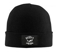 Knitted Cap, Quints Shark Fishing Jaws Black Sleep Hats Stretchy Beanie for Men Comfortable Knit Winter Hat for Guys Cycling Adults