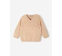 Knitted Cardigan in Organic Cotton for Newborn Babies beige