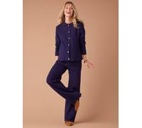 Knitted Cardigan & Wide Leg Trouser Set, ENVIE DE FRAISE navy blue