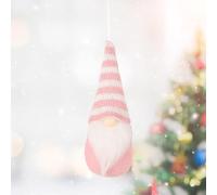 Knitted Christmas Gnome Doll 15cm Hanging Ornament Multiple Colors | Made from fabric artificial wool and cotton Quick to hang for Christmas home decor Available in red pink white
