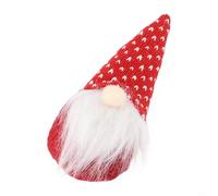 Knitted Christmas Gnome Doll 15cm Hanging Ornament Multiple Colors | Made from fabric artificial wool and cotton Quick to hang for Christmas home decor Available in red pink white