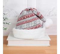 Knitted Christmas Hat Cute Pompom Adult Child Soft Beanie Santa Cap New Year Party Kids Gift Navidad Natal Noel Decoration-Thicken Knitted4