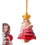 Knitted Christmas Tree Ornaments,Crochet Christmas Ornaments - Christmas Tree Hanging Ornament | Christmas Ornament Pendants, Car Pendant Decorations, Christmas Ornaments