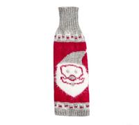 Knitted Christmas Wine Bottle Cover Santa Design(C)