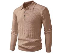 Knitted Coat Thick Sweater for Men Overcoat In The Autumn Winter Of 2025 The Selling Border Pullover Knitted Sweater Jacket For Men Collar Outwear for Outdoor Hiking Work (Coffee, XXXXXL)