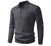 Knitted Coat Thick Sweater for Men Overcoat In The Autumn Winter Of 2025 The Selling Border Pullover Knitted Sweater Jacket For Men Collar Outwear for Outdoor Hiking Work (Dark Gray, XXXXXL)