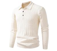 Knitted Coat Thick Sweater for Men Warm Overcoat In The Autumn And Winter Of 2025 The Selling Border Pullover Knitted Sweater And Jacket For Men Collar Outwear for Outdoor Hiking Work (Beige, XXXXXL)