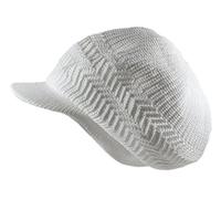 Knitted Cotton Rasta hat, White, One Size