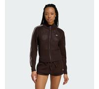 Adidas Originals Knitted Crochet Firebird Full Zip Sweatshirt Brown S Woman