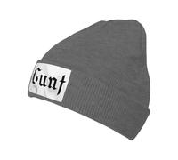 Knitted Cuffed Beanies Cunt Funny Knitted Skull Cap Thermal Skullies Beanies Soft Cap for Autumn Winter Outdoor