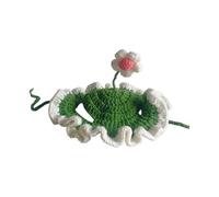 Knitted Dog Hat, Flower Cat Hat, Knitting Wool Pet Hat, Eye-Catching, Lightweight, 17.5x17.5x2cm/20x20x2cm For Small, Medium Animals