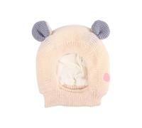 Knitted Dog Hat for Medium Large Breeds, Winter Warm Stretchy Beanie for Labrador, French Bulldog & XL Dogs, Soft Outdoor Pet Headwear(Beige)