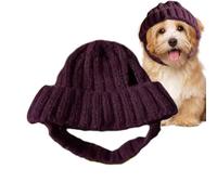 Knitted Dog Hat - Windproof Warm Elastic - Winter Hat for Puppies, for Family Gatherings, Travel, Walks, Christmas, Thanksgiving, Halloween, Photos Party