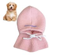 Knitted Dog Scarf - 25cm Winter Hat with Collar, Soft Crochet Headwear, Warm Neck Cover Set, Craft Kit for Beginners, Yarn Tools, DIY Artist Supplies | Easy for Beginners