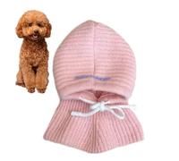 Knitted Dog Snood - 25cm Winter Collar Hat, Soft Crochet Headwear, Warm Neck Ear Cover, Kit Beginner Craft Set, Yarn Tools, DIY Art Supplies | Easy For Beginners Girlfriends Creative