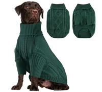 Knitted Dog Sweater (Dark Green, 4X-Large)