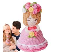 Knitted Dolls - Handmade - Reversible Bouquet Girls Design Cute for Teenagers Daughters Teachers Graduation Birthday Mum Friends Christmas Easter
