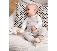 Knitted Dungarees for Babies marl beige