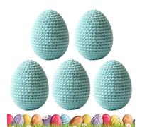 Knitted Easter Eggs | 5 Pieces Easter Eggs for Spring Celebrations Knitted | Knitteds Spring Party Favors for Vase Wreath Garland Home Dining Workplace Party Celebration | Pastel Eggss