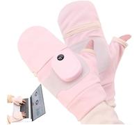 Knitted Electric Heating Gloves Graphene Fast Warm(pink)