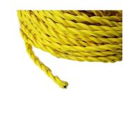 Knitted Fabric Cover Twisted Cloth Wire, 2-core 0.75mm² braided twisted fabric light cord(Yellow,2m)